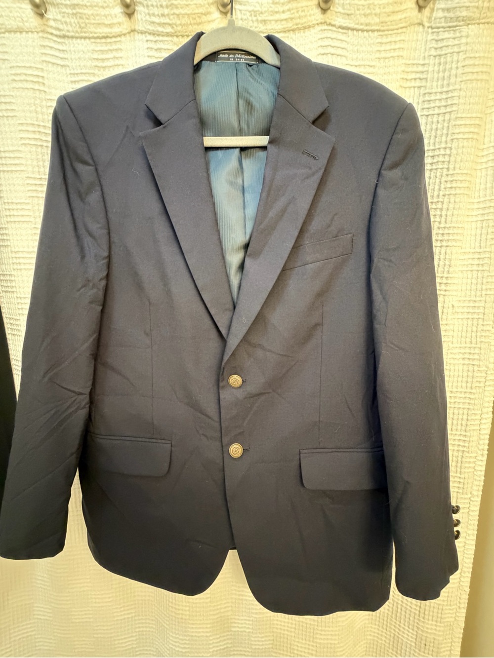 Saddlebred Navy Two-Button Sport Coat - 40R